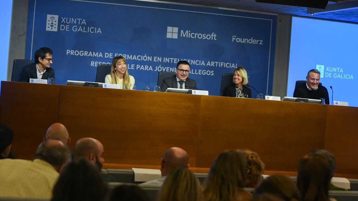 La Xunta y Microsoft formarán en IA a 45.000 jóvenes | Ulises Galicia